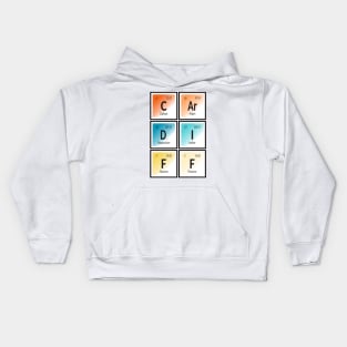 Cardiff Table of Elements Kids Hoodie